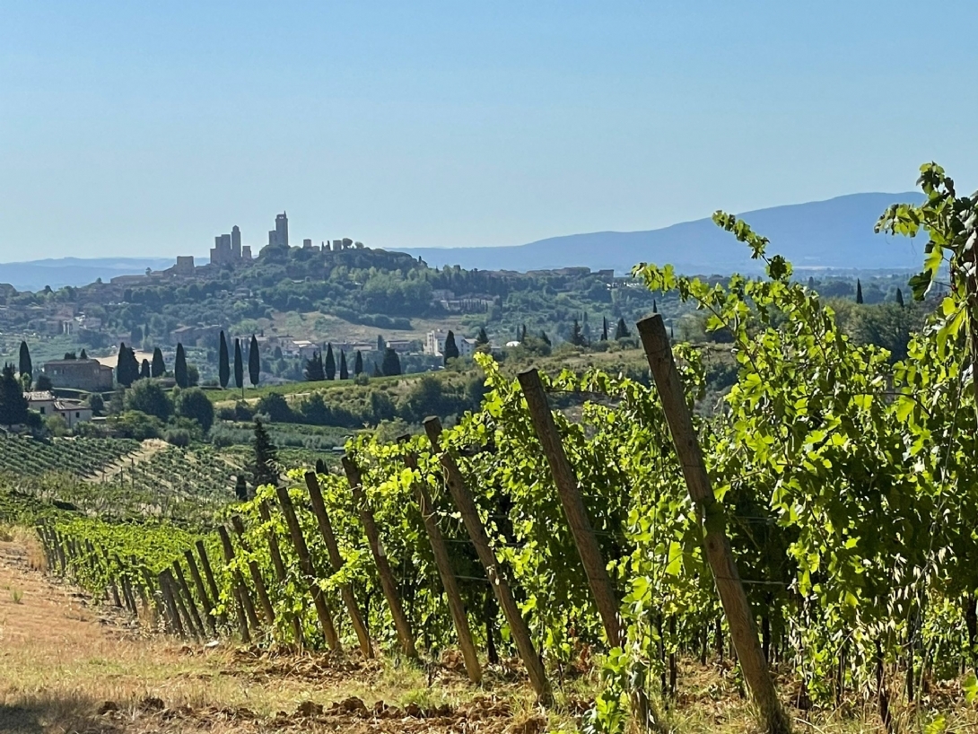 Zicht op San Gimignano Zicht op San Gimignano