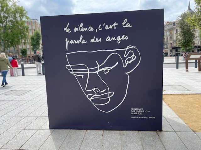 La silence est la parole des anges. Een affiche voor een tentoonstelling in Toulouse